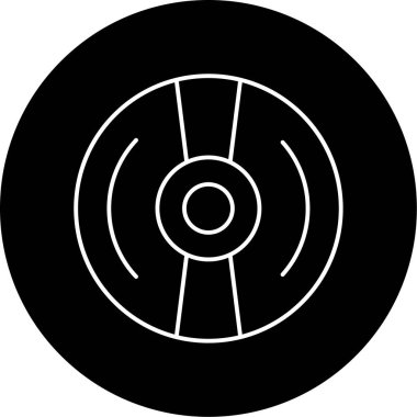 Cd Vektör Şekil Simgesi Tasarımı