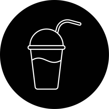 Plastik Kupa Vektörü Kabartma Simgesi Tasarımı