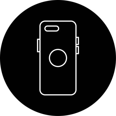 Telefon Davası Vektörü Kabartma Simgesi Tasarımı