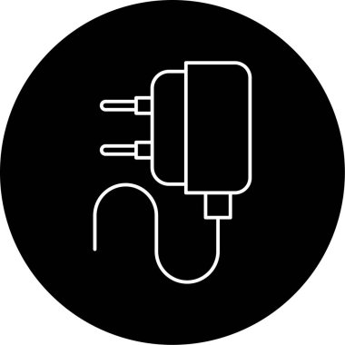 Şarj Vektörü Kabartma Simgesi Tasarımı