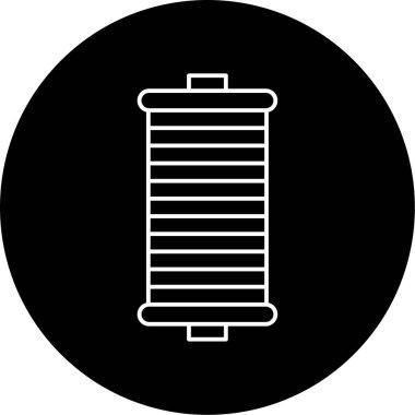Spool Vektör Kabartma Simgesi Tasarımı
