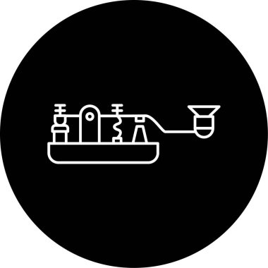 Mors Kodu Vektörü Kabartma Simgesi Tasarımı