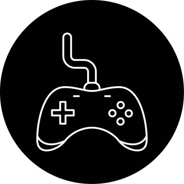 Joypad Vektör Kabartma Simgesi Tasarımı
