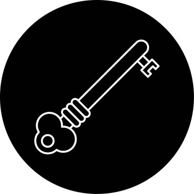 Anahtar Vektörü Şekil Simgesi Tasarımı