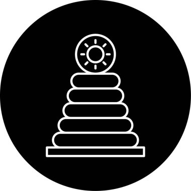 Yığın Vektörü Kabartma Simgesi Tasarımı