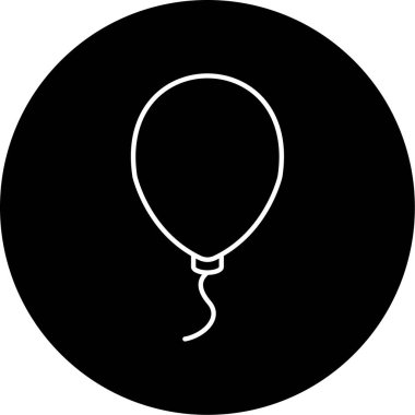 Balon Vektörü Şekil Simgesi Tasarımı