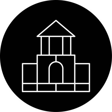 Bloklar Ev Vektörü Kabartma Simgesi Tasarımı