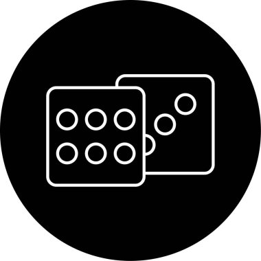 Zar Vektörü Kabartma Simgesi Tasarımı