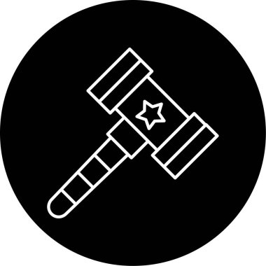 Oyuncak Çekiç Vektör Kabartma Simgesi Tasarımı