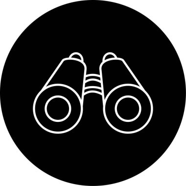 Dürbün Vektör Kabartma Simgesi Tasarımı