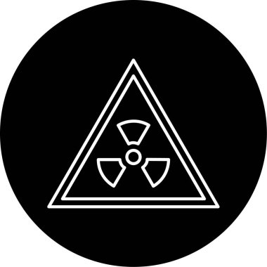 Radyasyon Vektörü Şekil Simgesi Tasarımı