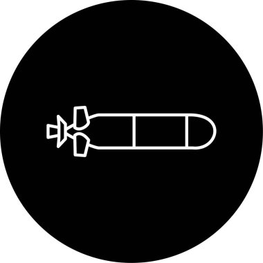 Torpido Vektör Şekil Simgesi Tasarımı