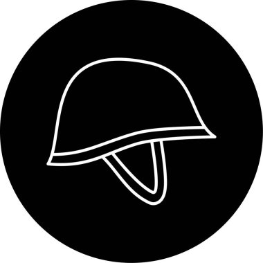  Ordu Miğferli Vektör Sembol Tasarımı