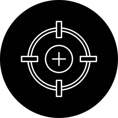 Hedef Vektör Şekil Simgesi Tasarımı