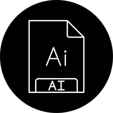 Vektör Al Glyph Simge Tasarımı 