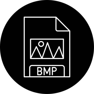 Vektör BMP Glyph Simge Tasarımı 