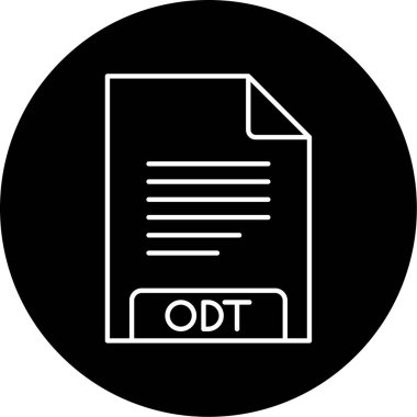 Vector ODT Glyph Icon Design 