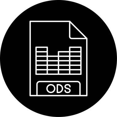 Vektör ODS Kabartma Simgesi Tasarımı 