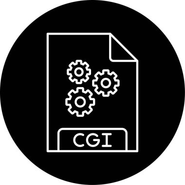 Vektör CGI Glyph Simge Tasarımı 