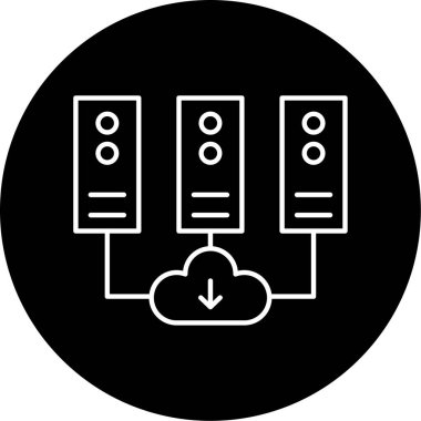 Vektör Bulut Kurtarma Simgesi Tasarımı 