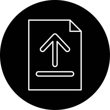 Vektör Dosyası Gönderme Simgesi Tasarımı 