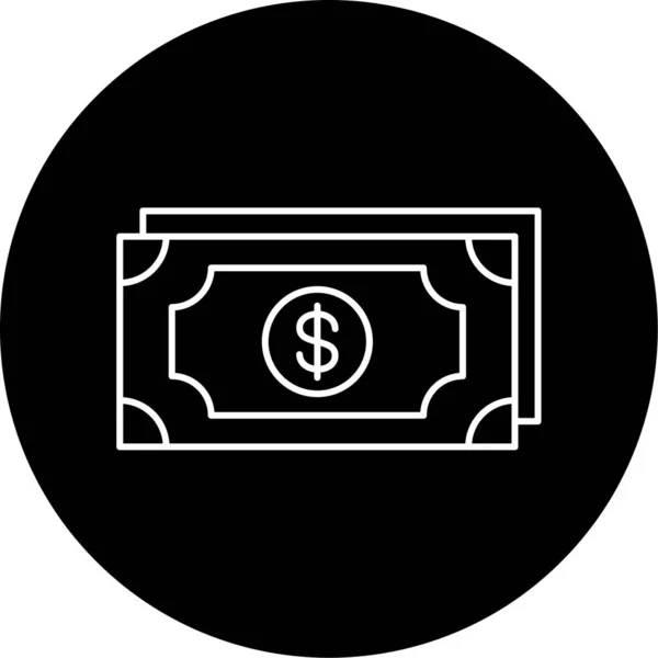Money Vector Glyph Icon Design — Stockvector