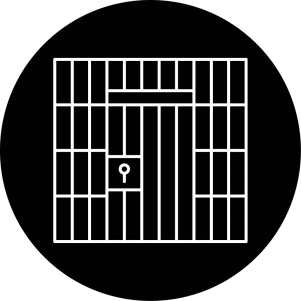 监狱矢量象形图标的设计 — 图库矢量图片