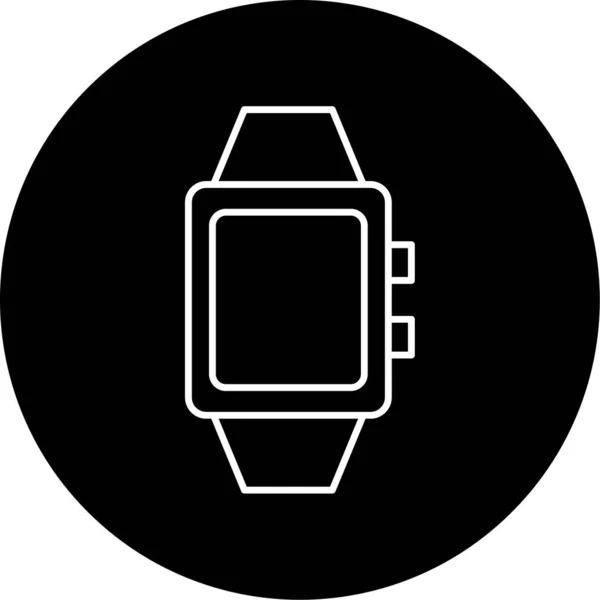 Smart Watch Vector Glyph Icon Design — Stockový vektor