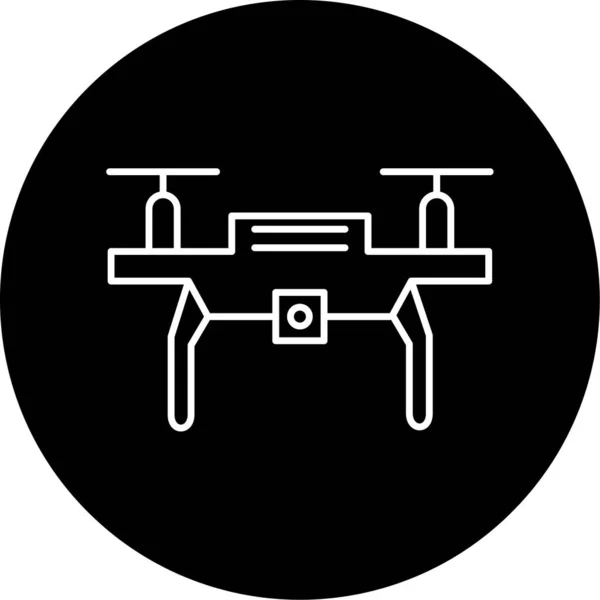 Drone Vector Glyph Icon Design — Stockvektor