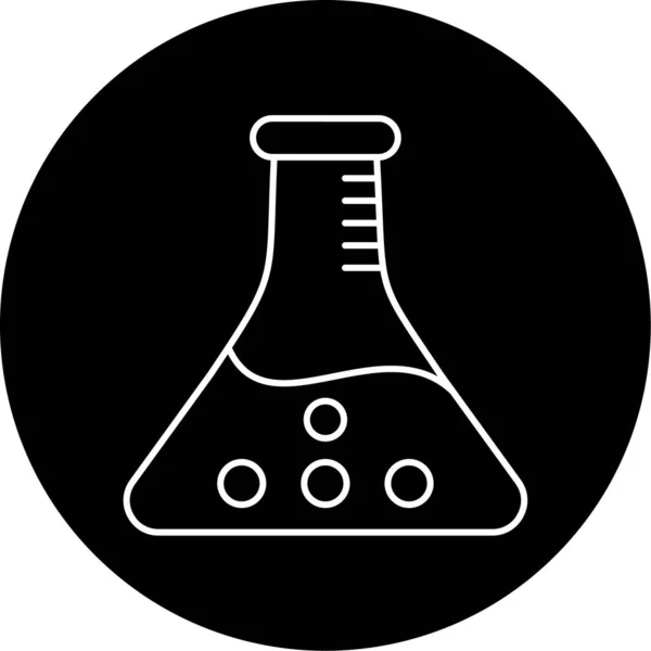 Beakers Vector Glyph Icon Design — Vector de stock