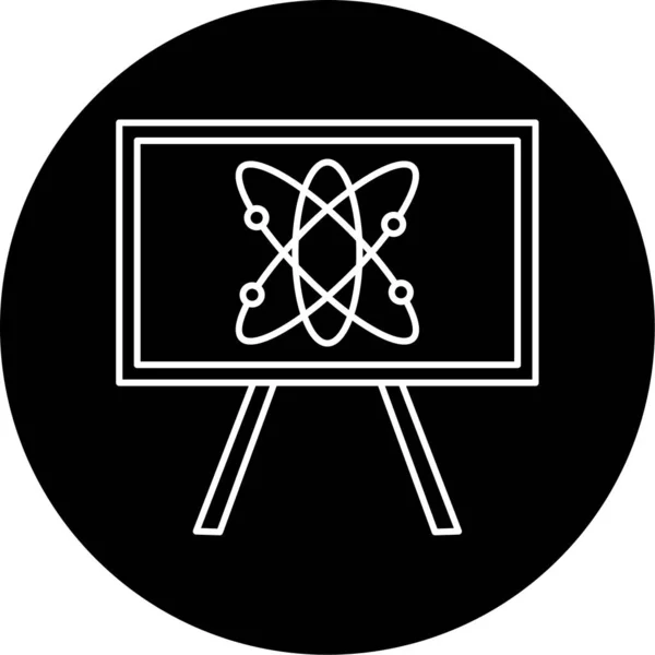 Blackboard Vector Glyph Icon Design — Stockvektor