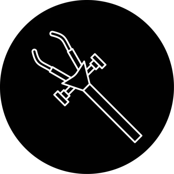 Lab Clamp Vector Glyph Icon Design — Stockový vektor