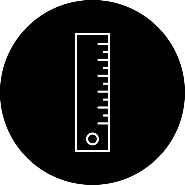Length Vector Glyph Icon Design — Stock Vector