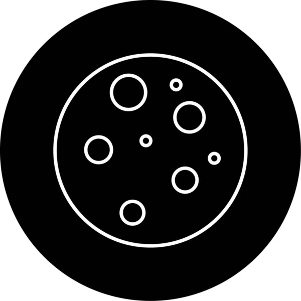 Moon Vector Glyph Icon Design — Stockvektor