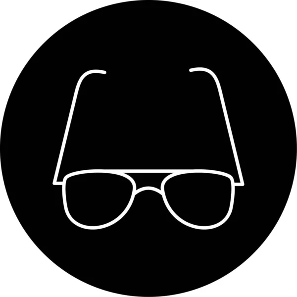 Szemüveg Ikonjának Vektorillusztrációja — Stock Vector