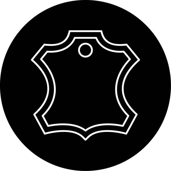 Leather Vector Glyph Icon Design — стоковый вектор