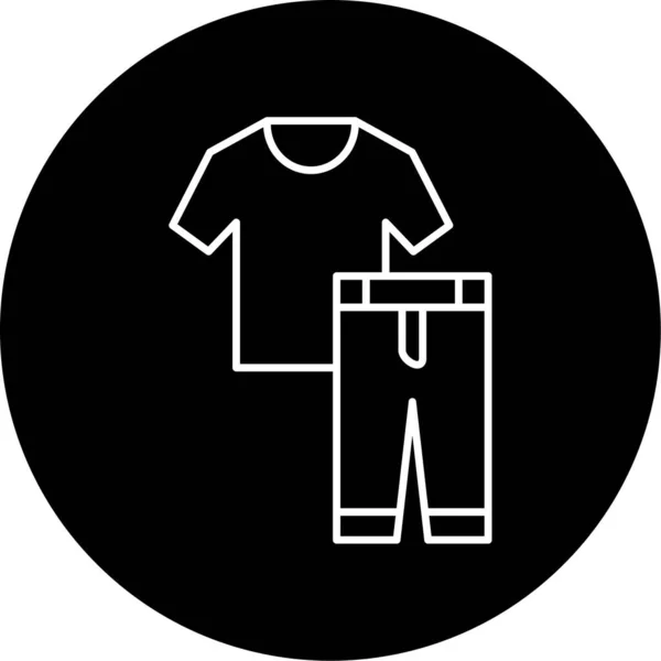 Cloth Vector Glyph Icon Design — Vector de stock