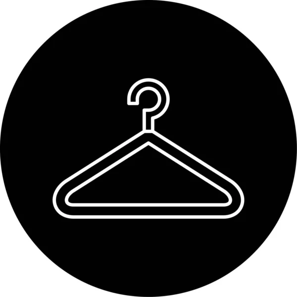 Vector Hanger Glyph Icon Design — Stock Vector