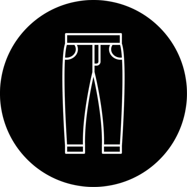 Vector Jeans Glyph Icon Design — Stockvektor