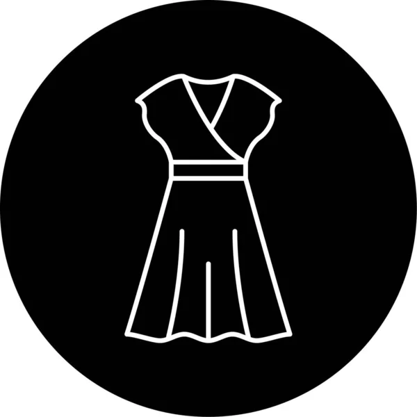 Vector Ladies Outfit Glyph Icon Design — 스톡 벡터