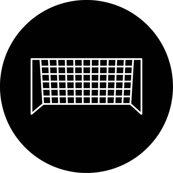 Vector Goal Post Glyph Icon Design — Stockvektor