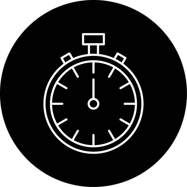 Timer Vector Glyph Icon Design — Stockvektor