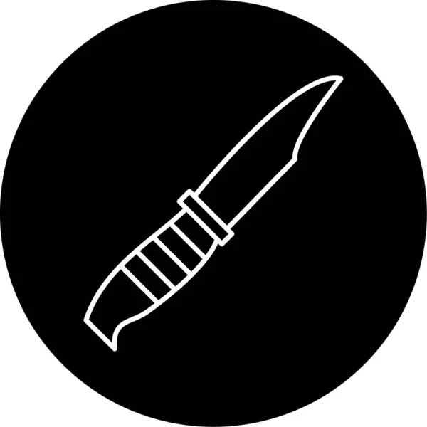 Knife Vector Glyph Icon Design — Stockvektor