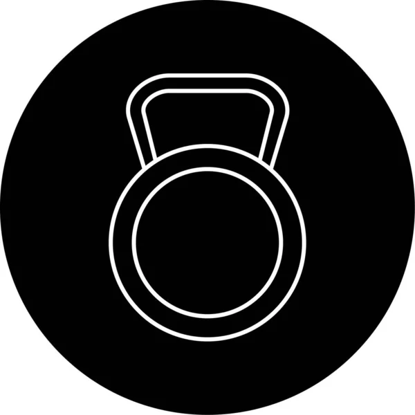 Kettle Bell Vector Glyph Icon Design — стоковий вектор