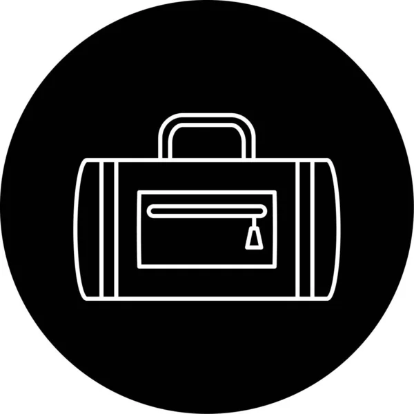 Sport Bag Vector Glyph Icon Design — стоковый вектор