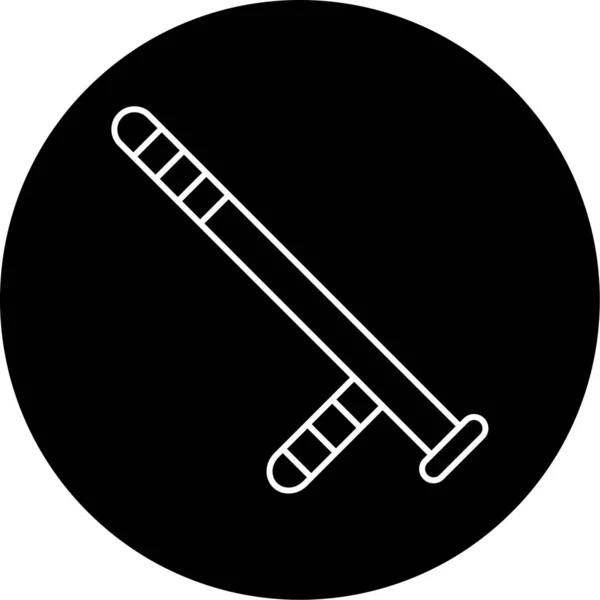Baton Vector Glyph Icon Design — Stockový vektor
