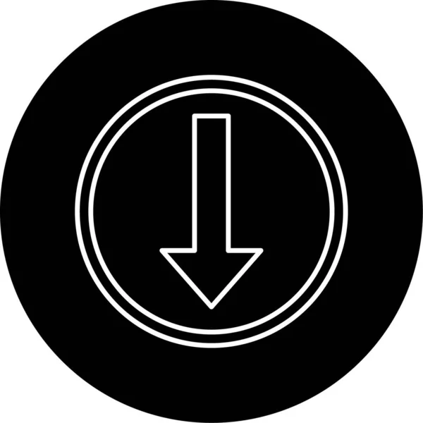 Arrow Vector Glyph Icon Design — Stok Vektör