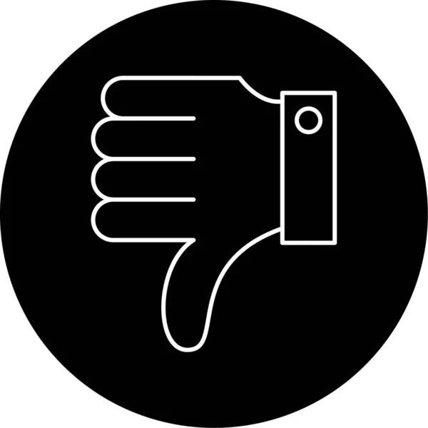 Thumbs Διάνυσμα Glyph Σχεδιασμός Εικονιδίων — Διανυσματικό Αρχείο