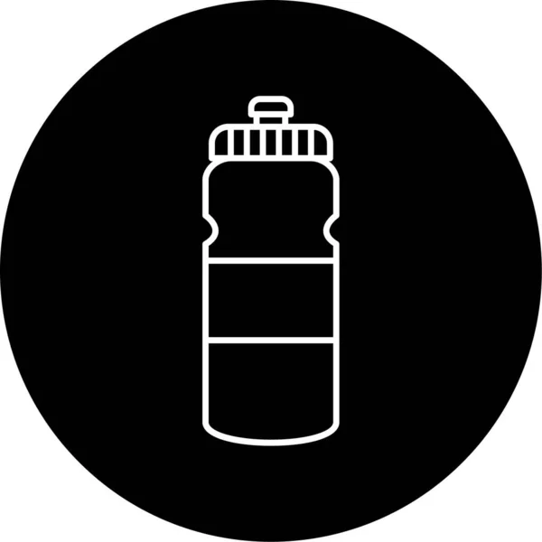 Water Bottle Vector Glyph Icon Design — ストックベクタ