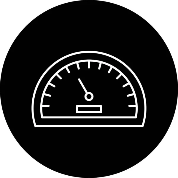 Car Speed Vector Glyph Icon Design — Stok Vektör